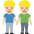 Men Holding Hands Medium Light Skin Tone Emoji from Twemoji Set