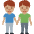 Men Holding Hands Medium Skin Tone Emoji from Twemoji Set