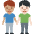 Men Holding Hands Medium Skin Tone Light Skin Tone Emoji from Twemoji Set
