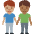 Men Holding Hands Medium Skin Tone Medium Dark Skin Tone Emoji from Twemoji Set