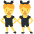 Men With Bunny Ears Emoji from Twemoji Set