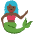 Mermaid Dark Skin Tone Emoji from Twemoji Set