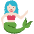 Mermaid Light Skin Tone Emoji from Twemoji Set