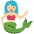 Mermaid Medium Light Skin Tone Emoji from Twemoji Set