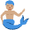 Merman Medium Skin Tone Emoji from Twemoji Set