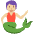 Merperson Medium Light Skin Tone Emoji from Twemoji Set
