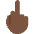 Middle Finger Dark Skin Tone Emoji from Twemoji Set