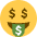 Money Mouth Face Emoji from Twemoji Set