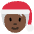 Mx Claus Dark Skin Tone Emoji from Twemoji Set