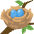 Nest With Eggs Emoji from Twemoji Set