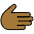 Rightwards Hand Medium Dark Skin Tone Emoji from OpenMoji Set