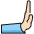 Rightwards Pushing Hand Light Skin Tone Emoji from OpenMoji Set