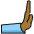 Rightwards Pushing Hand Medium Dark Skin Tone Emoji from OpenMoji Set