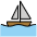 Sailboat Emoji from OpenMoji Set