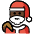 Santa Claus Dark Skin Tone Emoji from OpenMoji Set
