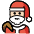 Santa Claus Light Skin Tone Emoji from OpenMoji Set