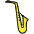 Saxophone Emoji from OpenMoji Set
