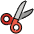 Scissors Emoji from OpenMoji Set