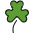 Shamrock Emoji from OpenMoji Emoji Set