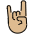 Sign Of The Horns Medium Light Skin Tone Emoji from OpenMoji Set
