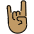 Sign Of The Horns Medium Skin Tone Emoji from OpenMoji Set