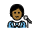 Singer Medium Dark Skin Tone Emoji from OpenMoji Set