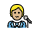 Singer Medium Light Skin Tone Emoji from OpenMoji Set