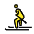 Skier Emoji from OpenMoji Set