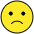 Slightly Frowning Face Emoji from OpenMoji Set