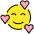 Smiling Face With Hearts Emoji from OpenMoji Set