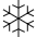 Snowflake Emoji from OpenMoji Set