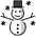 Snowman Emoji from OpenMoji Set