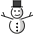 Snowman Without Snow Emoji from OpenMoji Set
