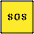 Sos Stencil Emoji from OpenMoji Emoji Set