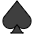Spade Suit Emoji from OpenMoji Set