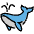 Spouting Whale Emoji from OpenMoji Set