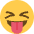 Squinting Face With Tongue Emoji from Twemoji Set