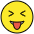 Squinting Face With Tongue Emoji from OpenMoji Set