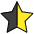 Star With Left Half Black Emoji from OpenMoji Set