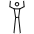 Stick Figure With Arms Raised Emoji from OpenMoji Set