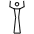Stick Figure With Dress And Arms Raised Emoji from OpenMoji Set