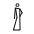 Stick Figure With Dress Leaning Right Emoji from OpenMoji Set