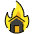 Structural Fire Emoji from OpenMoji Set
