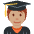 Student Medium Skin Tone Emoji from Twemoji Set