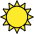 Sun Emoji from OpenMoji Set