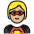 Superhero Medium Light Skin Tone Emoji from OpenMoji Set