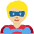 Superhero Medium Light Skin Tone Emoji from Twemoji Set
