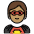 Superhero Medium Skin Tone Emoji from OpenMoji Set