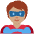 Superhero Medium Skin Tone Emoji from Twemoji Set