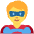 Superhero Emoji from Twemoji Set